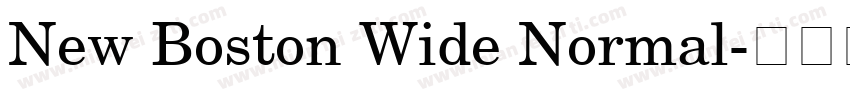 New Boston Wide Normal字体转换